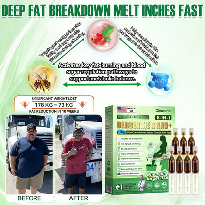 𝐎𝐟𝐟𝐢𝐜𝐢𝐚𝐥 𝐔𝐒 𝐒𝐭𝐨𝐫𝐞 🇺🇸  | 🧑‍⚕️ 𝐂𝐥𝐞𝐚𝐫𝐞𝐧𝐚® Moringa · Bee Venom · Berberine × NAD+ Eight-in-one 10× Ultra-Concentrated Herbal Essence Foot Soak — 𝐎𝐧𝐜𝐞 𝐃𝐚𝐢𝐥𝐲, 𝐕𝐢𝐬𝐢𝐛𝐥𝐞 𝐑𝐞𝐬𝐮𝐥𝐭𝐬 𝐢𝐧 𝟕 𝐃𝐚𝐲𝐬