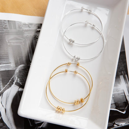 thin hoop with rondelle beads1